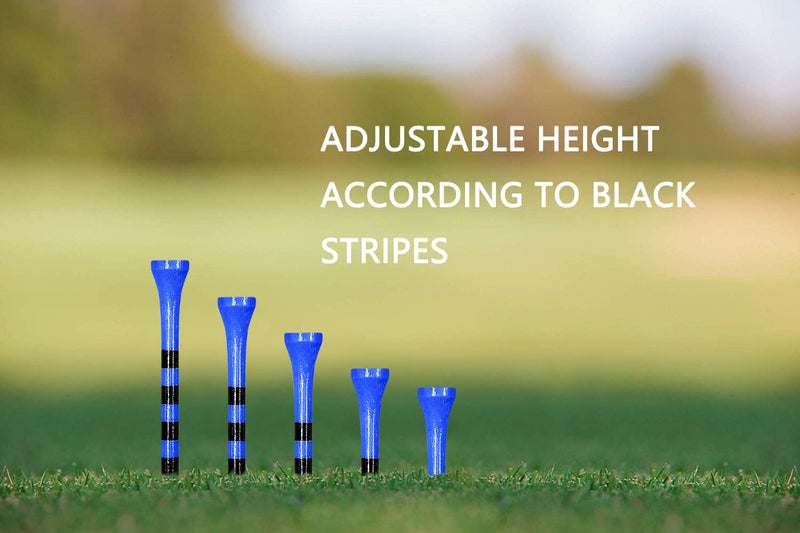 Zivisk Wooden Golf Tees 3-1/4" 100 Count 83mm Natural Color - Image 3